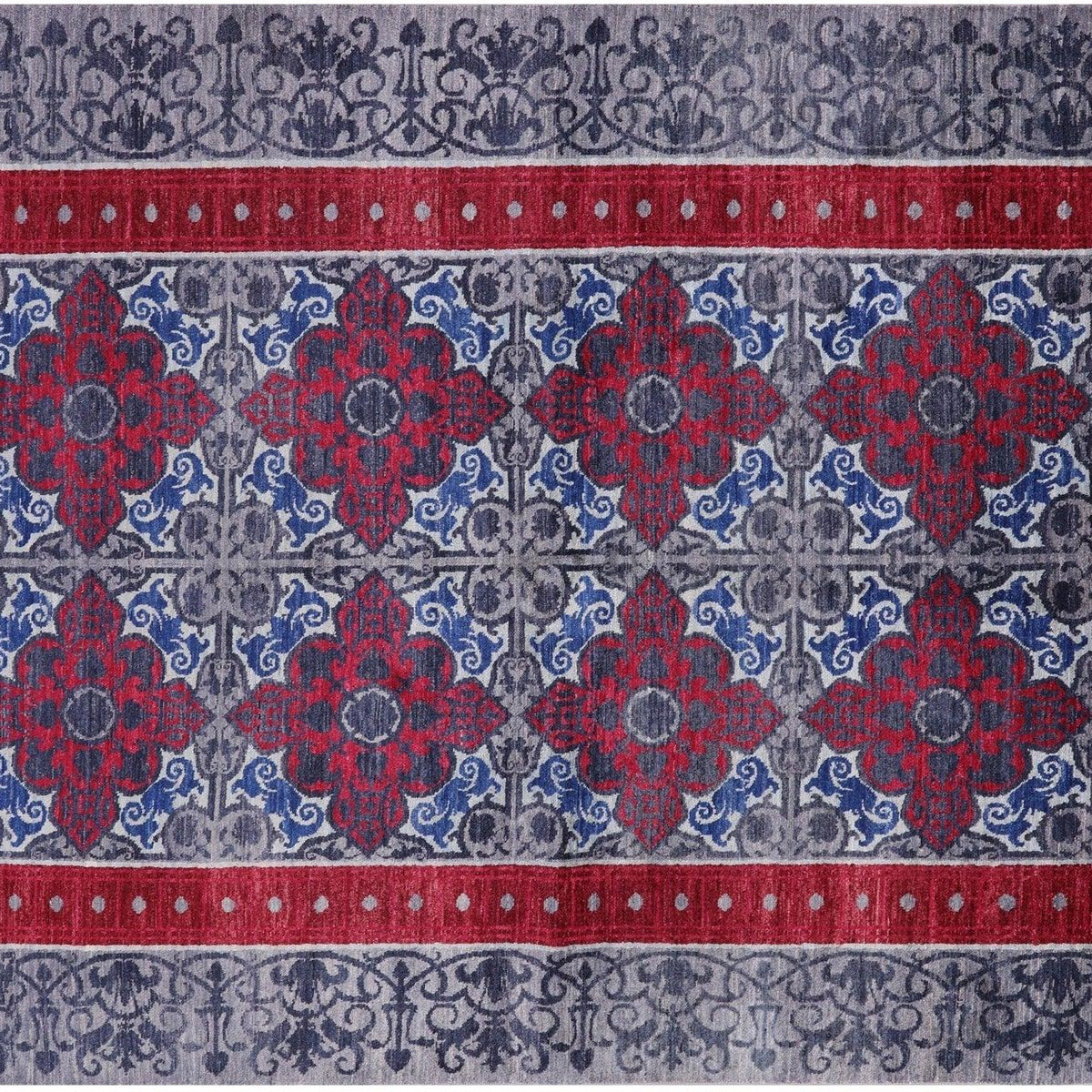 William Morris Hand Knotted Wool Rug 6' 2