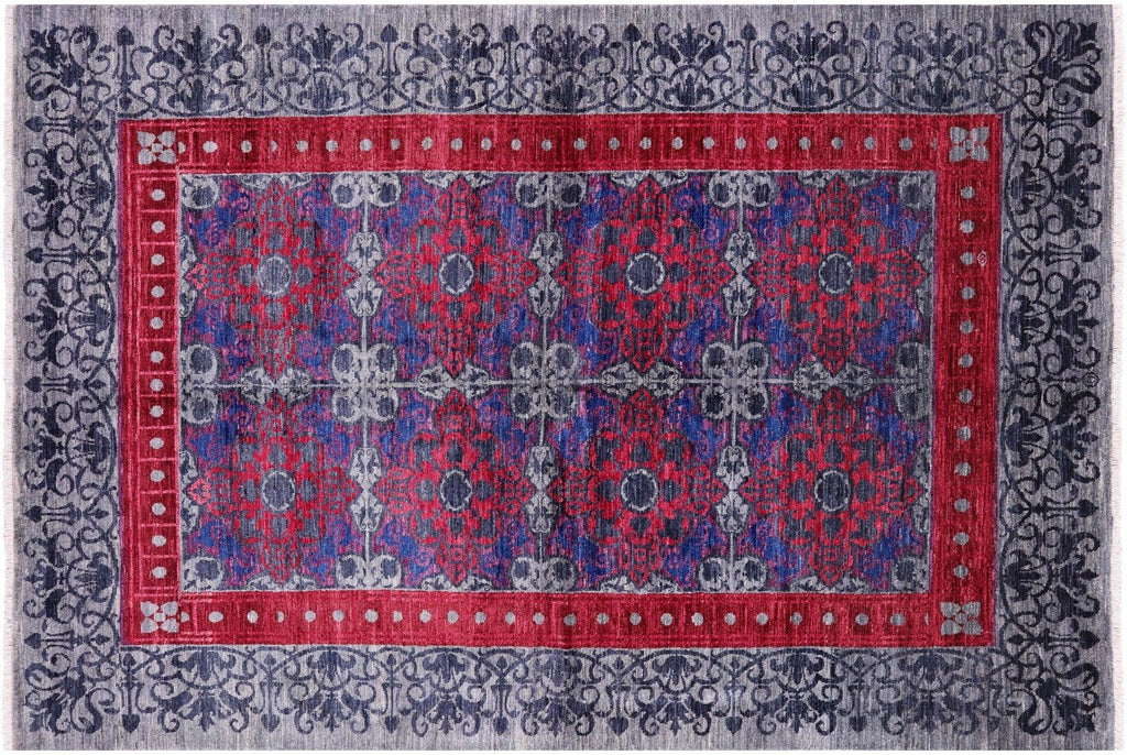 Hand Knotted William Morris Wool Rug - Manhattan Rugs