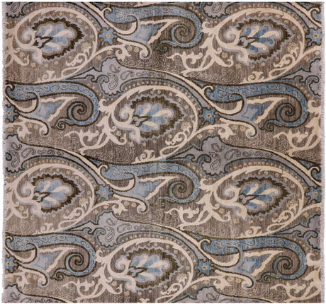 Square William Morris Hand Knotted Rug - Manhattan Rugs