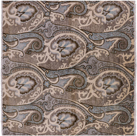 Square Handmade William Morris Rug - Manhattan Rugs
