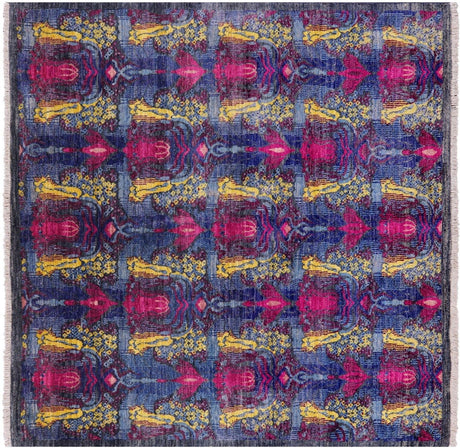 Square William Morris Handmade Wool Rug - Manhattan Rugs