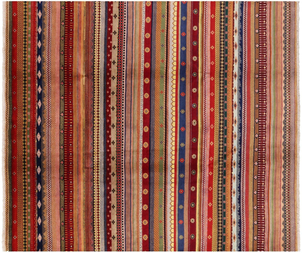 Persian Gabbeh Loribaft Hand Knotted Rug - Manhattan Rugs