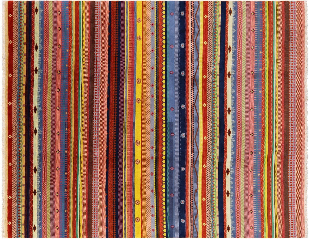 Persian Gabbeh Loribaft Handmade Wool Rug - Manhattan Rugs