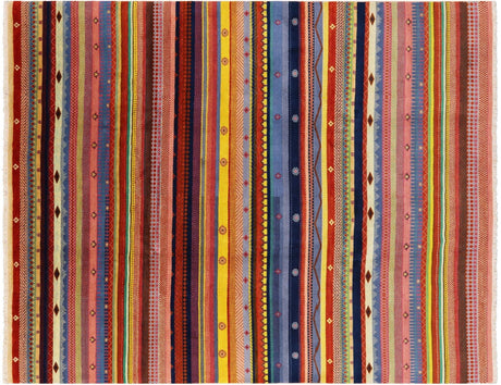 Persian Gabbeh Loribaft Handmade Wool Rug - Manhattan Rugs