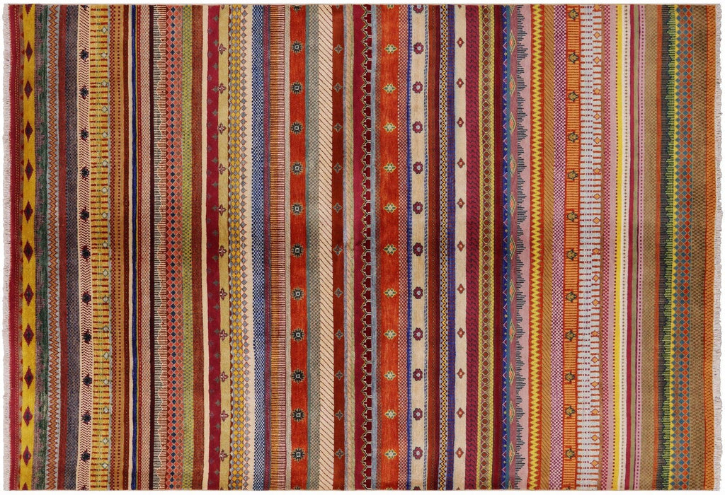 Hand Knotted Loribaft Gabbeh Rug - Manhattan Rugs