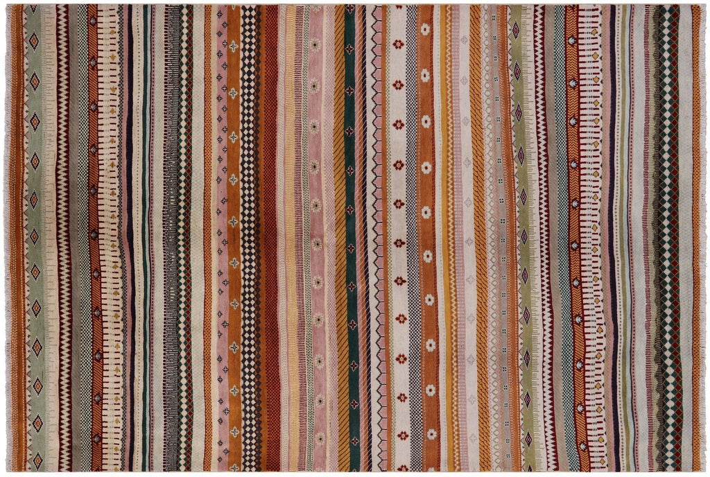 Hand Knotted Gabbeh Loribaft Wool Rug - Manhattan Rugs