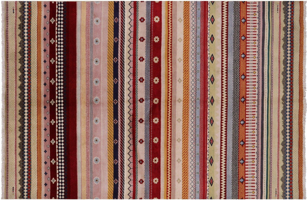 Gabbeh Loribaft Hand Knotted Wool Rug - Manhattan Rugs