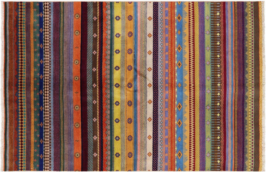 Gabbeh Loribaft Hand Knotted Wool Rug - Manhattan Rugs