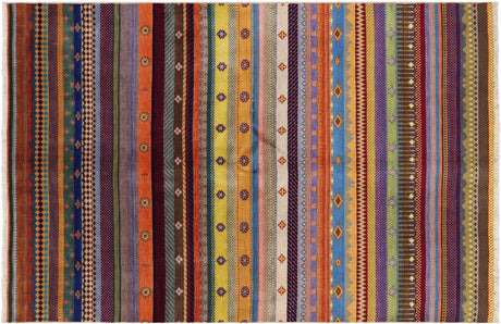 Gabbeh Loribaft Hand Knotted Wool Rug - Manhattan Rugs