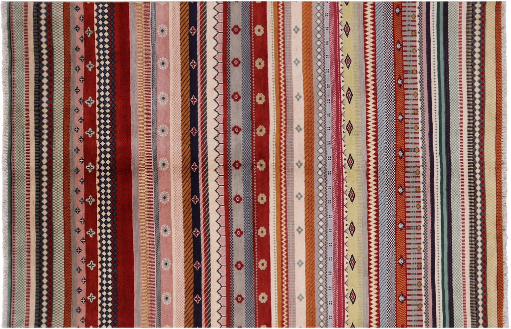 Loribaft Persian Gabbeh Hand-Knotted Area Rug - Manhattan Rugs