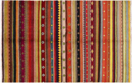 Handmade Gabbeh Loribaft Wool Rug - Manhattan Rugs