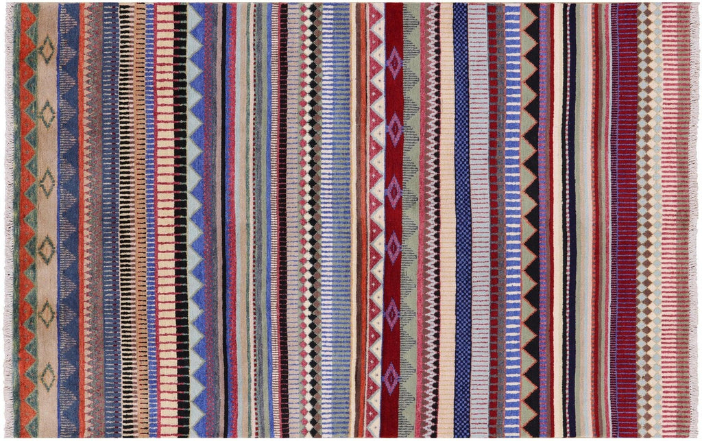 Loribaft Gabbeh Hand-Knotted Wool Rug - Manhattan Rugs