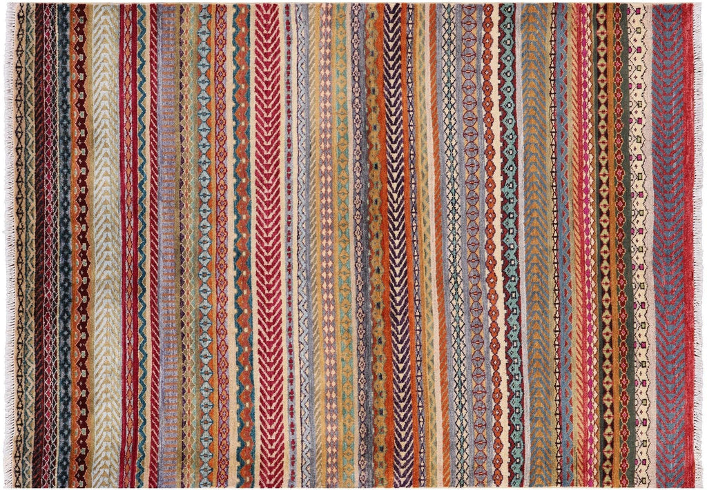 Loribaft Persian Gabbeh Hand Knotted Area Rug - Manhattan Rugs