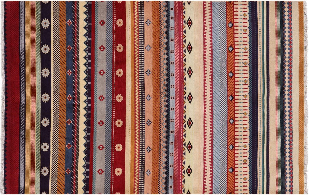 Persian Gabbeh Loribaft Hand Knotted Wool Rug - Manhattan Rugs