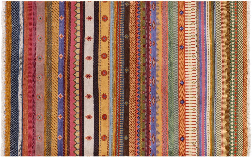 Loribaft Hand-Knotted Persian Gabbeh Rug - Manhattan Rugs