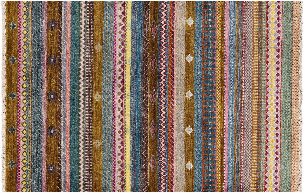 Persian Gabbeh Loribaft Handmade Wool Rug - Manhattan Rugs