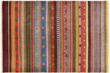 Handmade Persian Gabbeh Loribaft Wool Rug - Manhattan Rugs