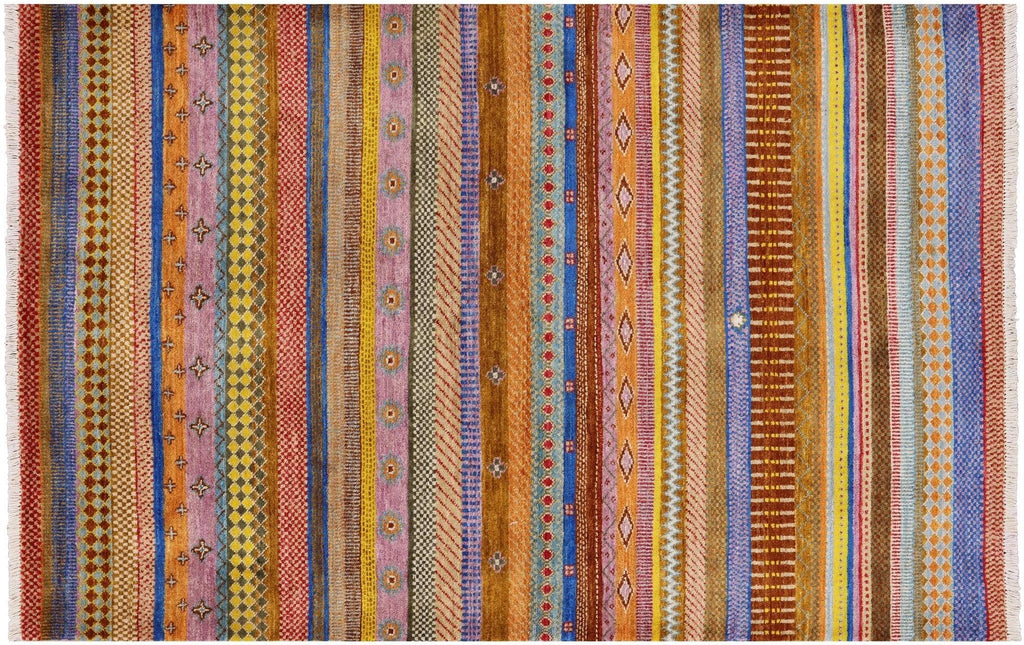 Loribaft Persian Gabbeh Hand-Knotted Rug - Manhattan Rugs