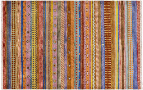 Loribaft Persian Gabbeh Hand-Knotted Rug - Manhattan Rugs