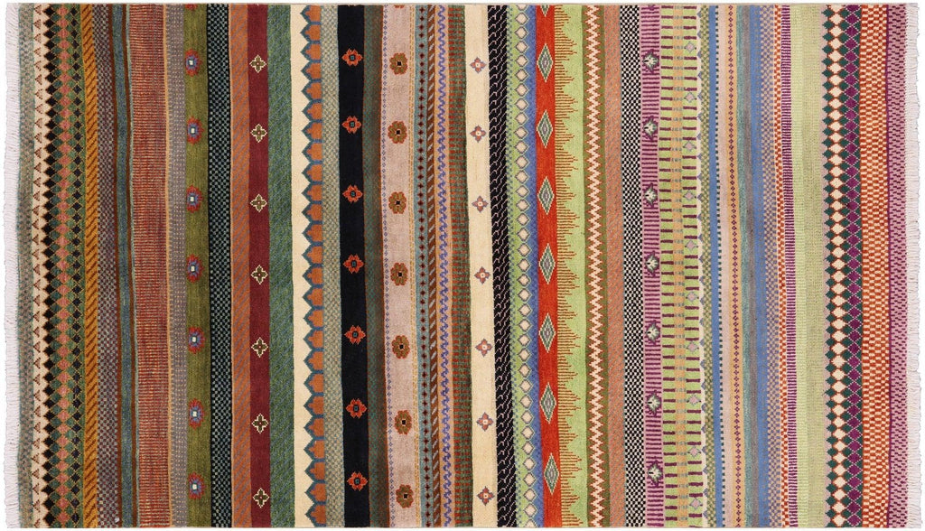 Loribaft Persian Gabbeh Hand Knotted Wool Rug - Manhattan Rugs