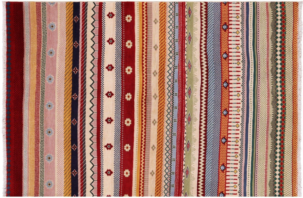 Gabbeh Loribaft Hand Knotted Rug - Manhattan Rugs