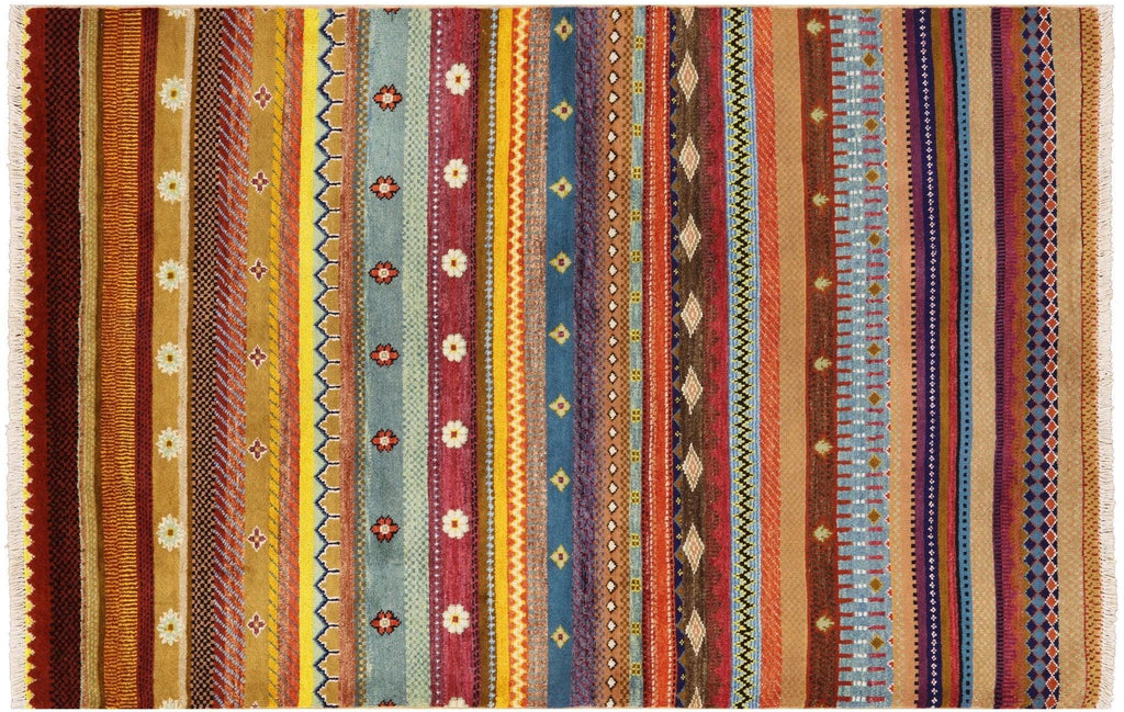 Persian Gabbeh Loribaft Handmade Rug - Manhattan Rugs