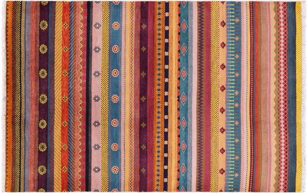 Loribaft Gabbeh Hand Knotted Wool Rug - Manhattan Rugs