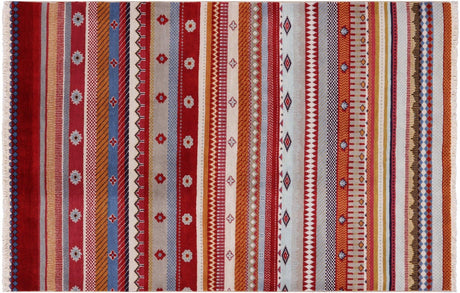 Hand Knotted Loribaft Gabbeh Wool Rug - Manhattan Rugs