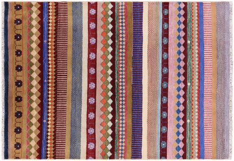 Handmade Gabbeh Loribaft Wool Rug - Manhattan Rugs