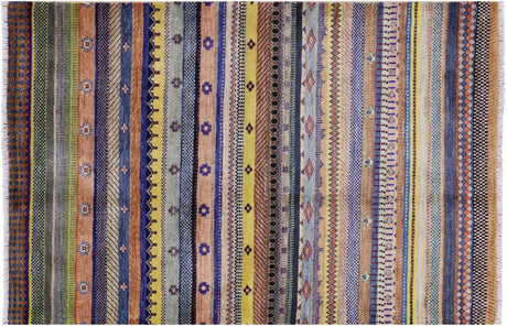 Hand-Knotted Persian Gabbeh Loribaft Wool Rug - Manhattan Rugs