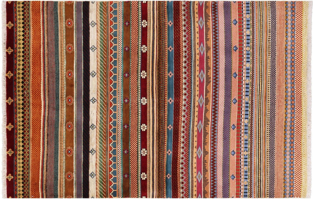 Loribaft Persian Gabbeh Hand Knotted Rug - Manhattan Rugs