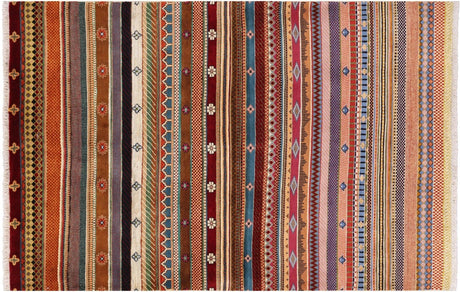 Loribaft Persian Gabbeh Hand Knotted Rug - Manhattan Rugs