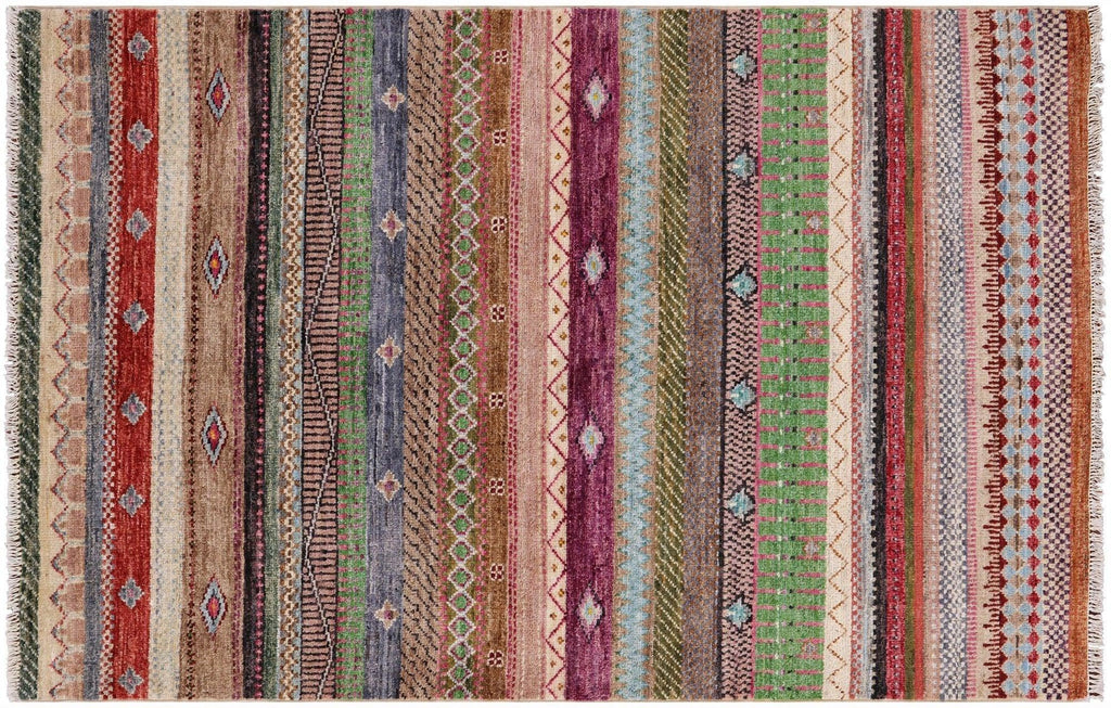Handmade Gabbeh Loribaft Wool Rug - Manhattan Rugs