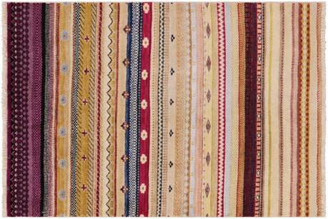 Gabbeh Loribaft Hand-Knotted Wool Rug - Manhattan Rugs