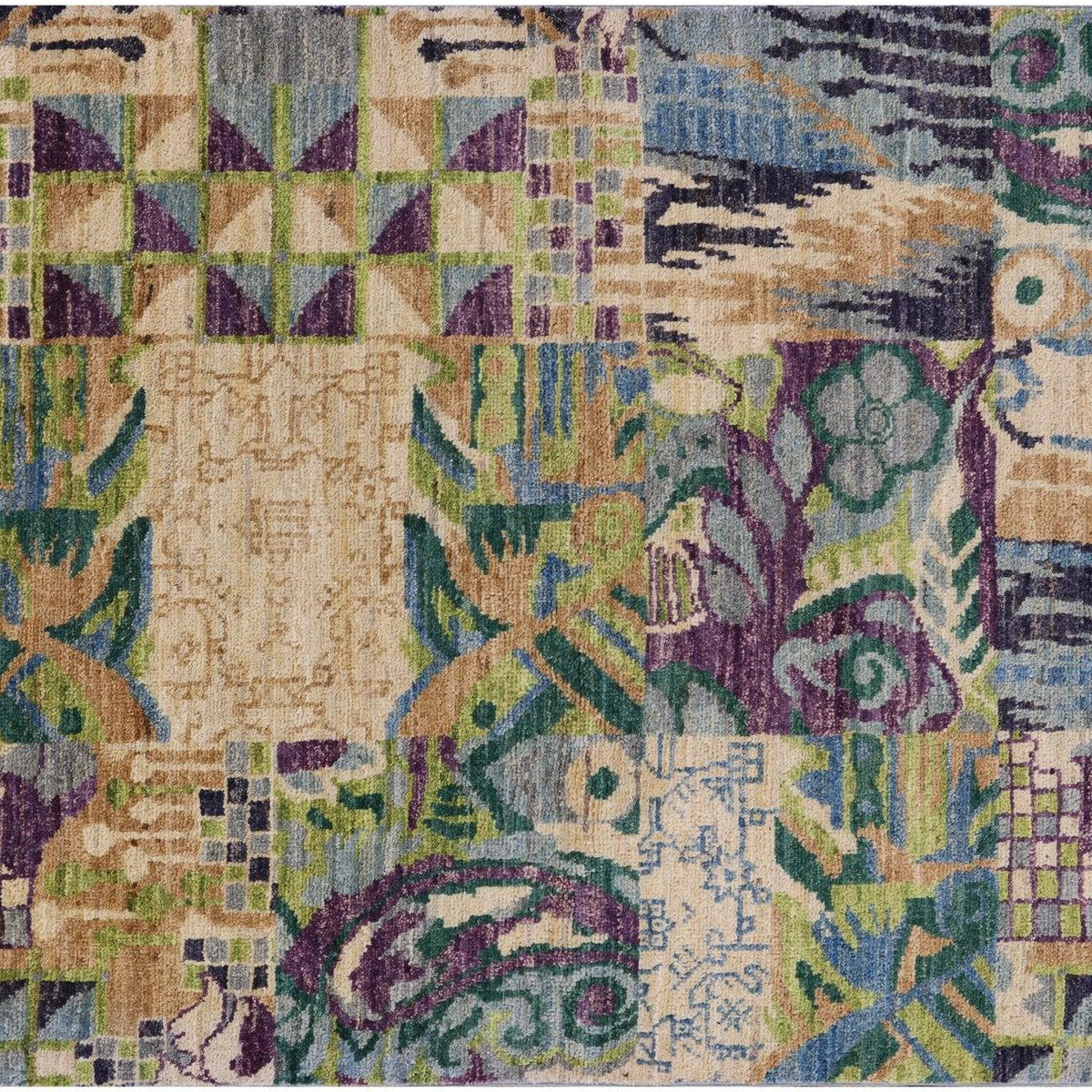 William Morris Hand Knotted Area Rug 3' 11