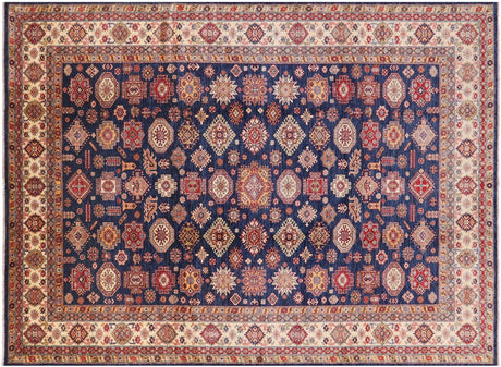 Hand-Knotted Super Fine Kazak Wool Rug - Manhattan Rugs