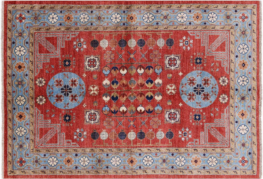 Fine Serapi Hand-Knotted Khotan Design Rug - Manhattan Rugs