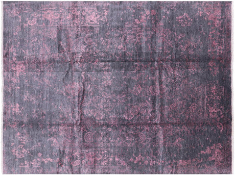 Persian Broken Design Hand Knotted Wool & Silk Rug - Manhattan Rugs