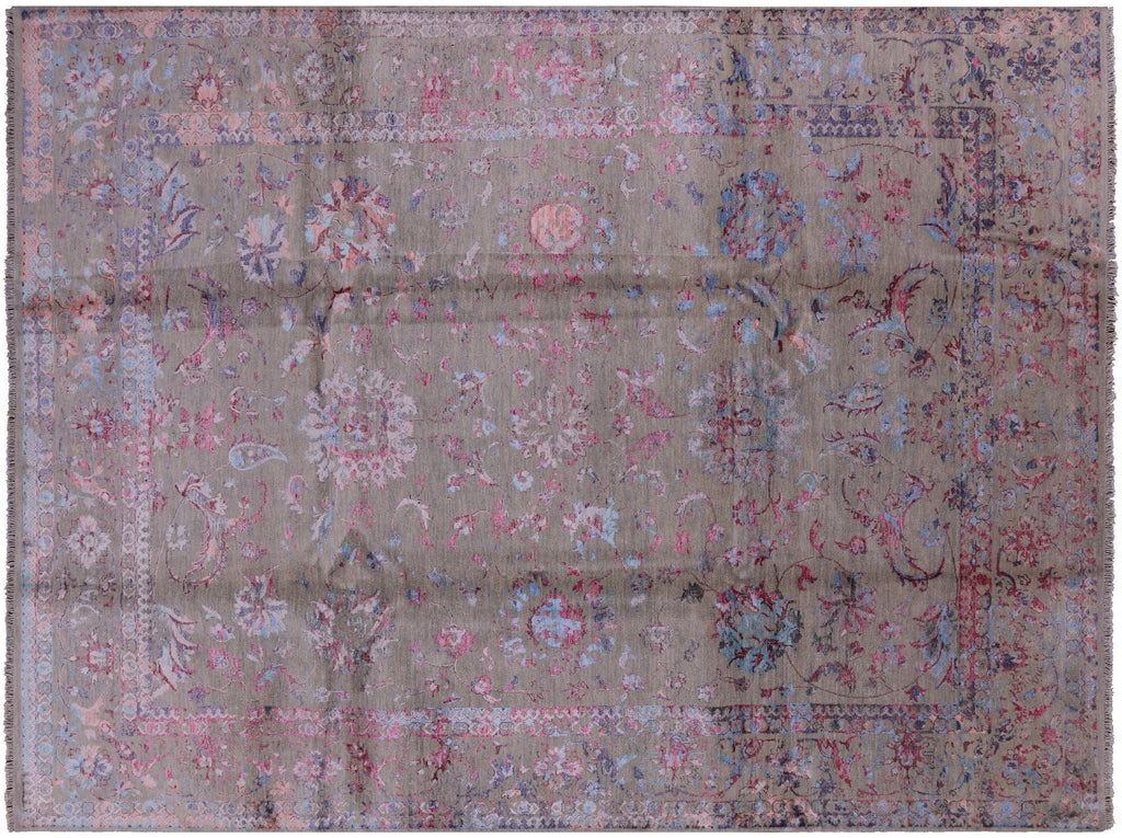 Hand Knotted Persian Wool & Silk Rug - Manhattan Rugs