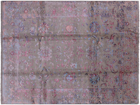 Hand Knotted Persian Wool & Silk Rug - Manhattan Rugs
