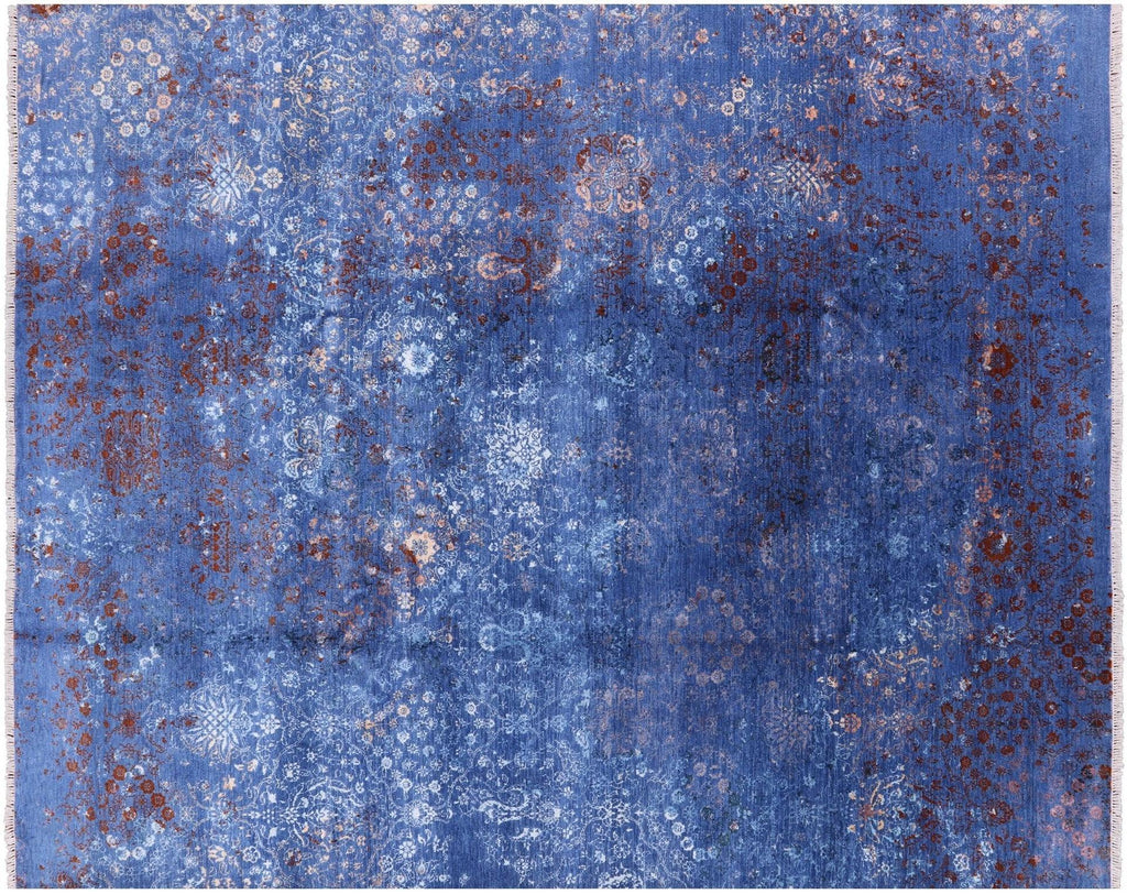 Modern Hand Knotted Wool & Silk Rug - Manhattan Rugs