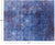 Blue 8' 0" X 9' 11" Modern Hand Knotted Wool & Silk Rug - P8196