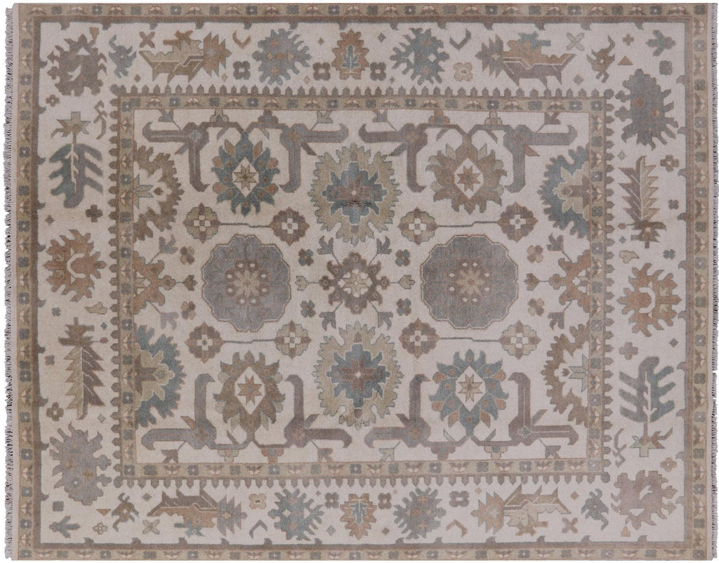 Turkish Oushak Hand Knotted Wool Rug - Manhattan Rugs