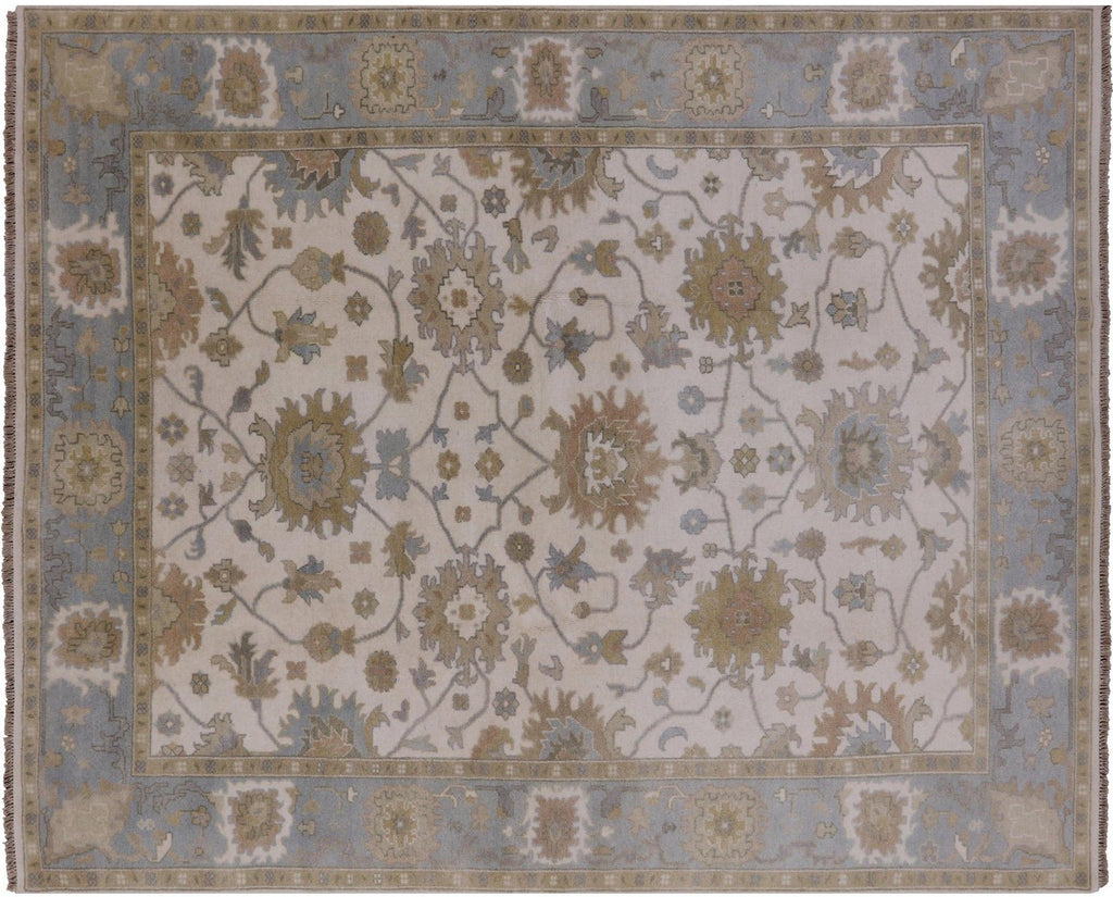 Hand Knotted Oushak Wool Rug - Manhattan Rugs