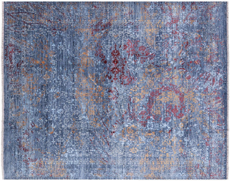 Contemporary Hand-Knotted Wool & Silk Rug - Manhattan Rugs