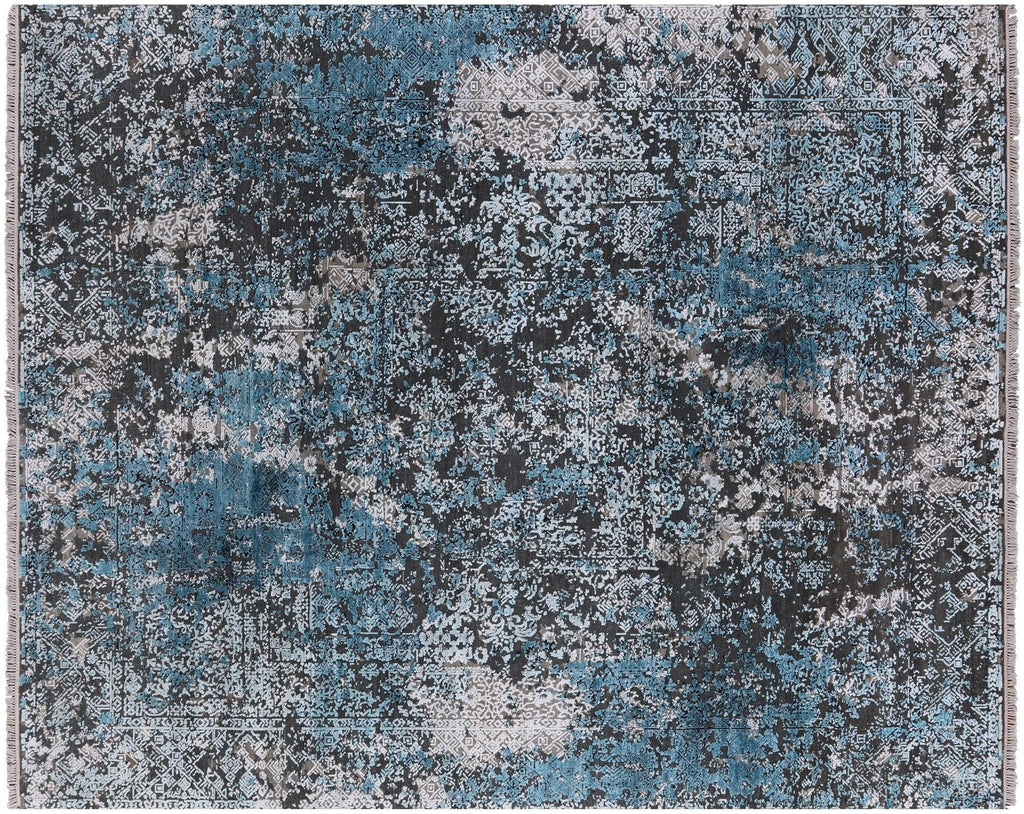 Modern Hand Knotted Wool & Silk Rug - Manhattan Rugs