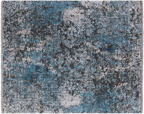 Modern Hand Knotted Wool & Silk Rug - Manhattan Rugs