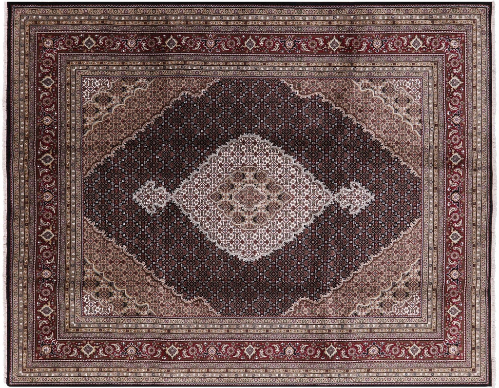 Persian Tabriz Wool & Silk Hand Knotted Rug - Manhattan Rugs