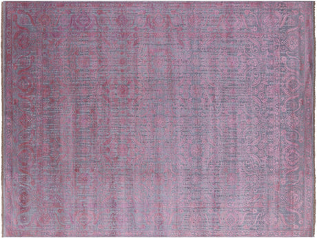 Modern Hi-Lo Pile Hand Knotted Wool & Silk Rug - Manhattan Rugs