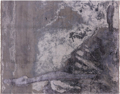 Wool & Silk Ballerina Ballet Dancer Design Handmade Rug - Manhattan Rugs